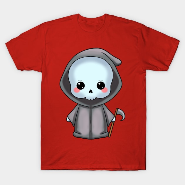 Cute Grim Reaper T-Shirt by rvkhart